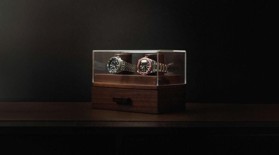 luxury wood watch organizer box