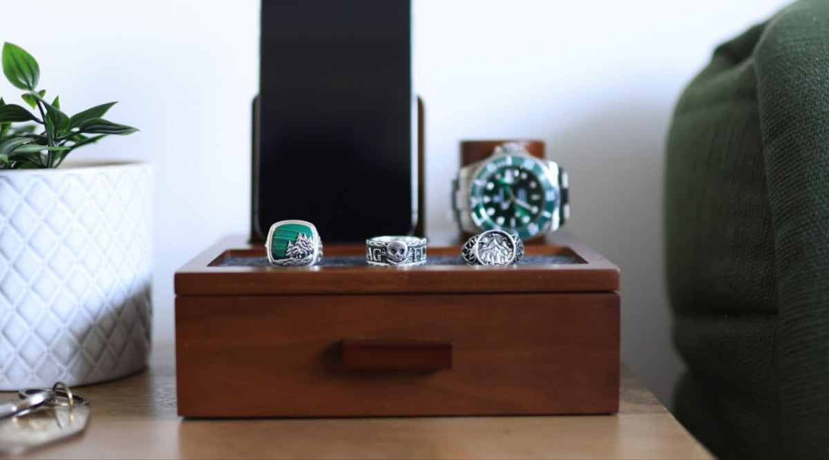luxury valet tray for men