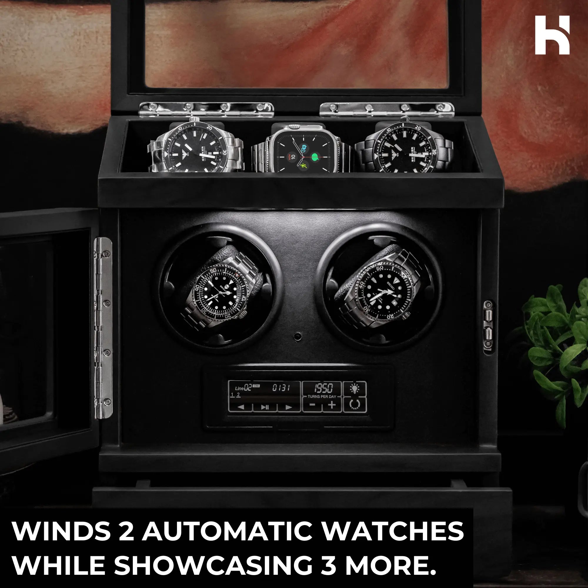 Holme & Hadfield Black Watch Winder