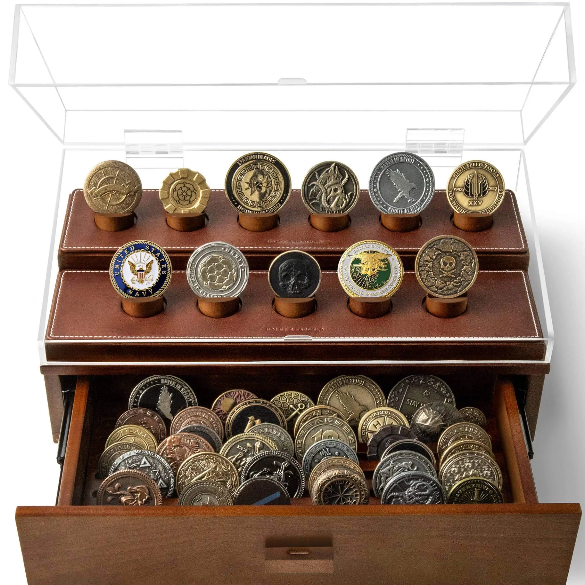 Holme & Hadfield Coin Case Black The Chest