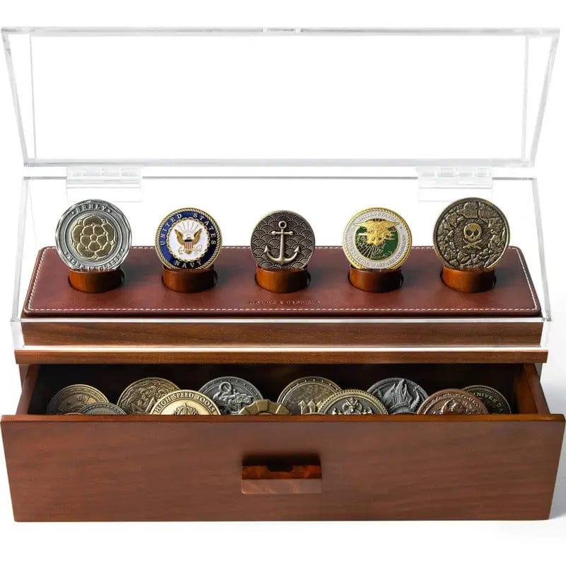 Holme & Hadfield Coin Case Black The Coin Deck