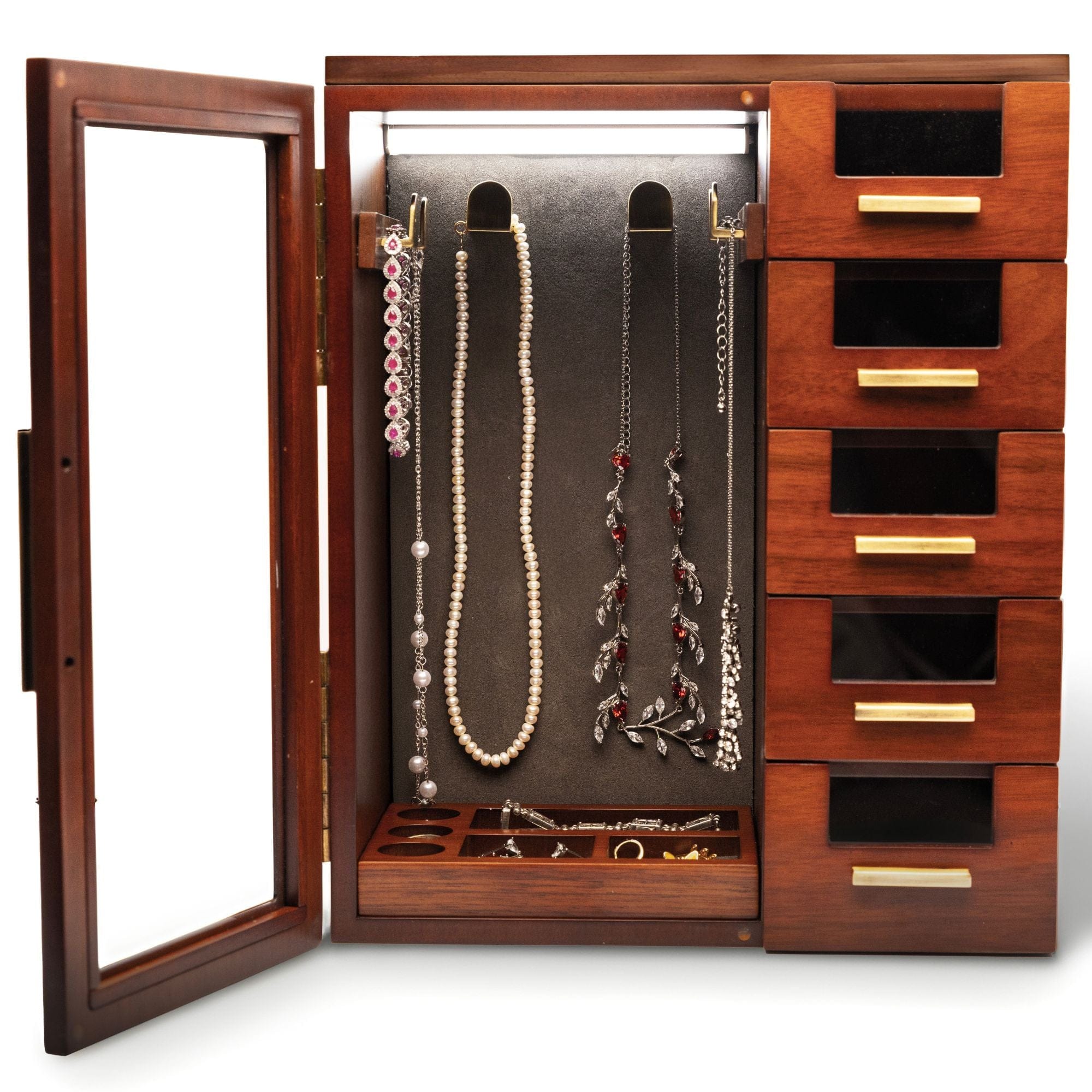 Holme & Hadfield Jewelry Organizer Walnut The Gallery