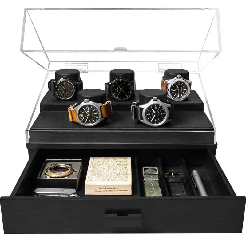Holme & Hadfield Watch Case Black The Curator Pro